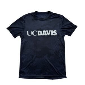 UC Davis Dot Camo Navy Blue Tech Tee Small Kids SPORT TECH Aggies University